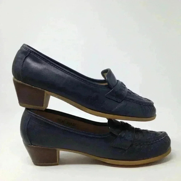 Dexter Plus Women 7.5 Blue Contoured Comfort Shoes - Picture 4 of 8